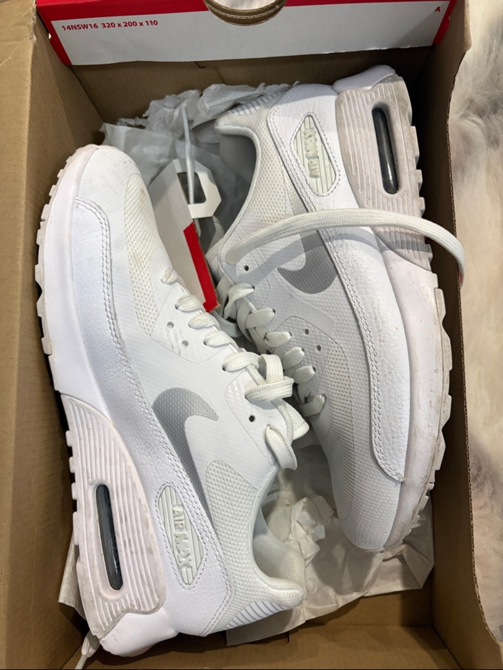 Nike Women’s White and Light Gray Air-Style Sneakers